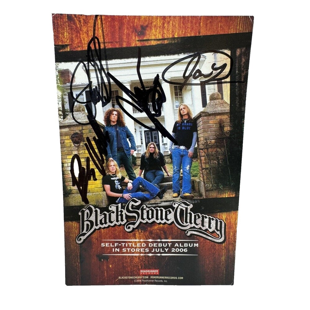 Black Stone Cherry Hand Signed Autographed Promo Card